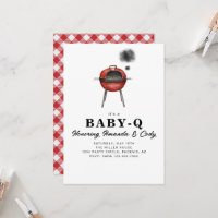 Invitación de Baby Shower de Baby-Q Cookout