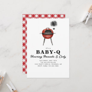 Invitación de Baby Shower de Baby-Q Cookout
