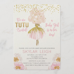Invitación de Baby Shower de Ballet Afroamericano