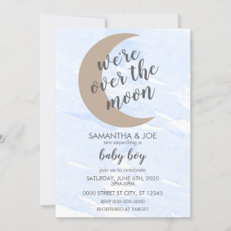 INVITACIÓN DE BABY SHOWER DE BEBÉ BOY