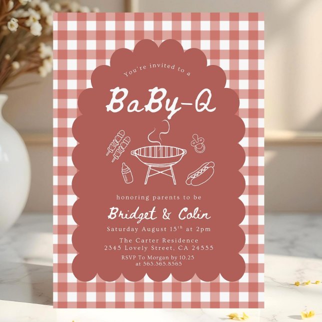 Invitación de Baby Shower de Bebé Q a la Parrilla  (Subido por el creador)