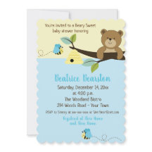 Invitación de Baby Shower de bebete de miel y niño