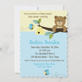 Invitación de Baby Shower de bebete de miel y niño