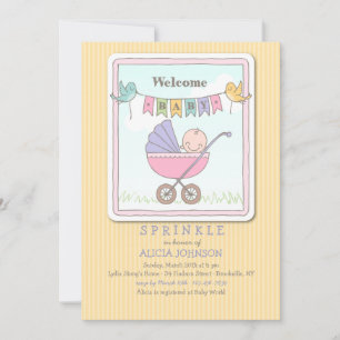 Invitación de Baby Shower de bienvenida