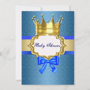 Invitación de Baby Shower de Blue Prince