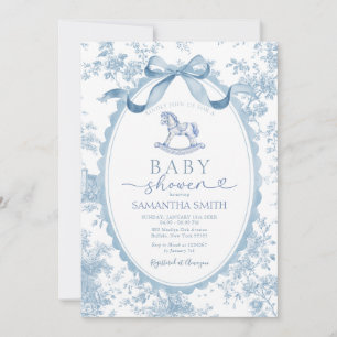 Invitación de Baby Shower de Caballo de Balanza To