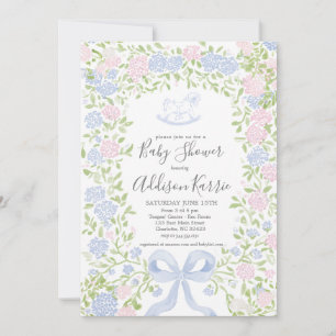 invitación de baby shower de caballo mecedor