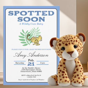 Invitación de Baby Shower de Cacho de Guepardo Beb