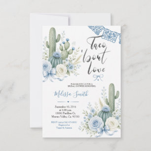 Invitación de baby shower de cactus con acuarela d