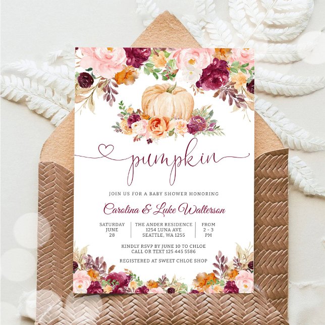 Invitación de Baby Shower de Calabaza (Subido por el creador)