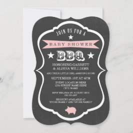 Invitación de Baby Shower de Chalkboard / Chica