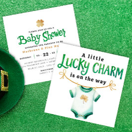 Invitación de Baby Shower de Charm Square Lucky