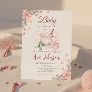 Invitación de Baby Shower de Chocolate Caliente de