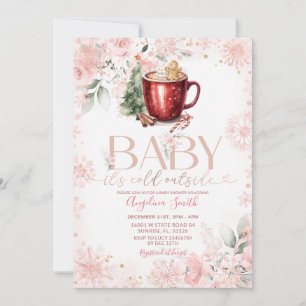 Invitación de Baby Shower de Chocolate Caliente Ro