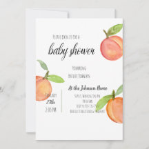 Invitación de Baby Shower de color de agua de colo