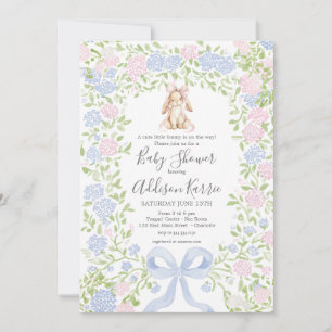 Invitación de baby shower de conejito grandmillenn