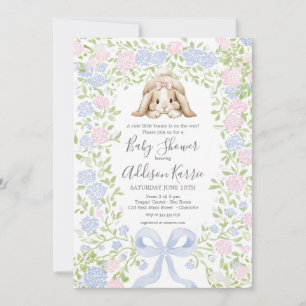 invitación de baby shower de conejito grandmillenn
