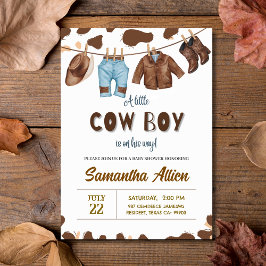 Invitación de Baby Shower de Cowboy Wild Rodeo Occ