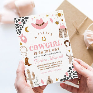 Invitación de Baby Shower de Cowgirl Rodeo del Sur