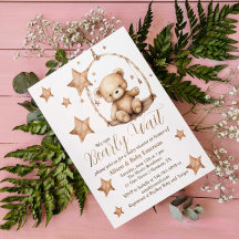 Invitación de Baby Shower de cradle "Apenas podemo