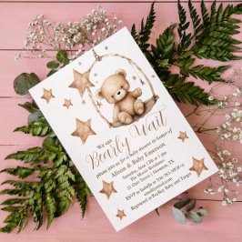 Invitación de Baby Shower de cradle "Apenas podemo