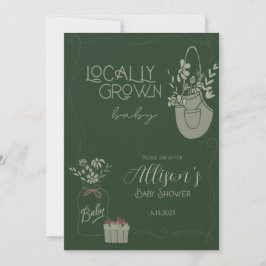 Invitación de Baby Shower de crecimiento local