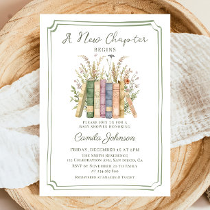 Invitación de Baby Shower de Cuentacuentos Un Nuev