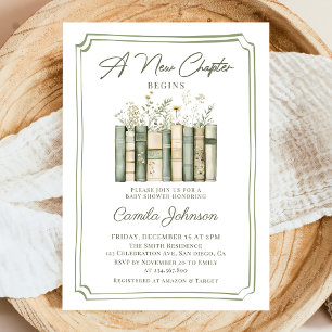Invitación de Baby Shower de Cuentos de un Nuevo C