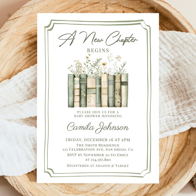 Invitación de Baby Shower de Cuentos de un Nuevo C (Subido por el creador)