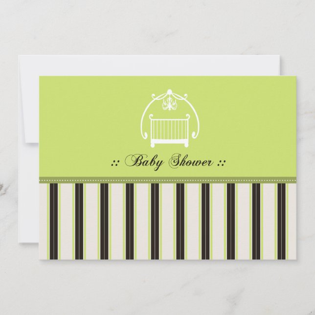 Invitación de Baby Shower de diseño recomendable : (Anverso)