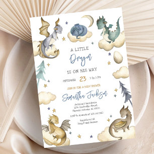 Invitación de Baby Shower de Dragón