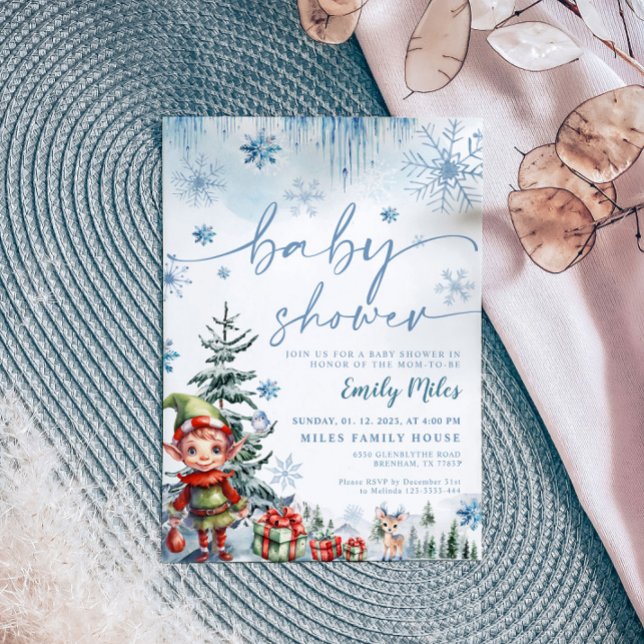 Invitación de Baby Shower de Elf (Subido por el creador)