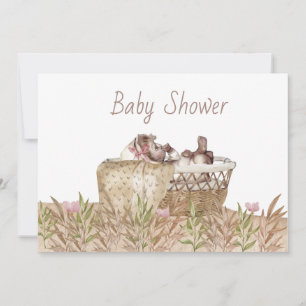 Invitación de Baby Shower de época