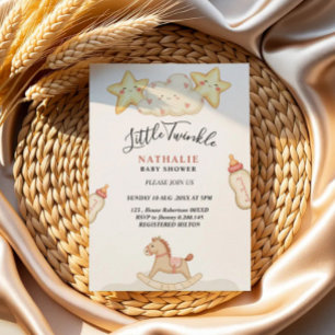 Invitación de baby shower de estrellita brillante 