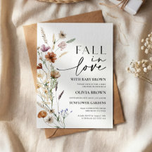 Invitación de Baby Shower de Flor Silvestre de Oto