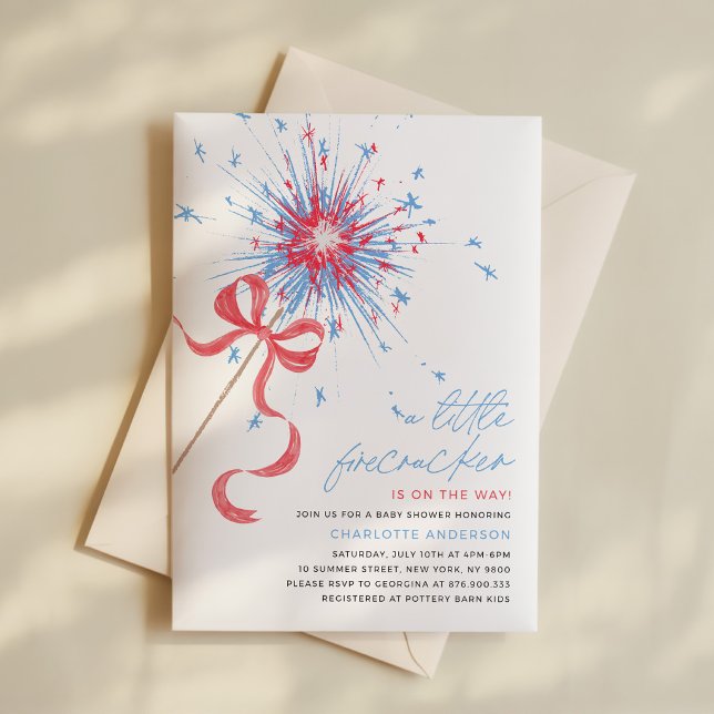 Invitación de Baby Shower de Fuegos Artificiales 4 (Subido por el creador)