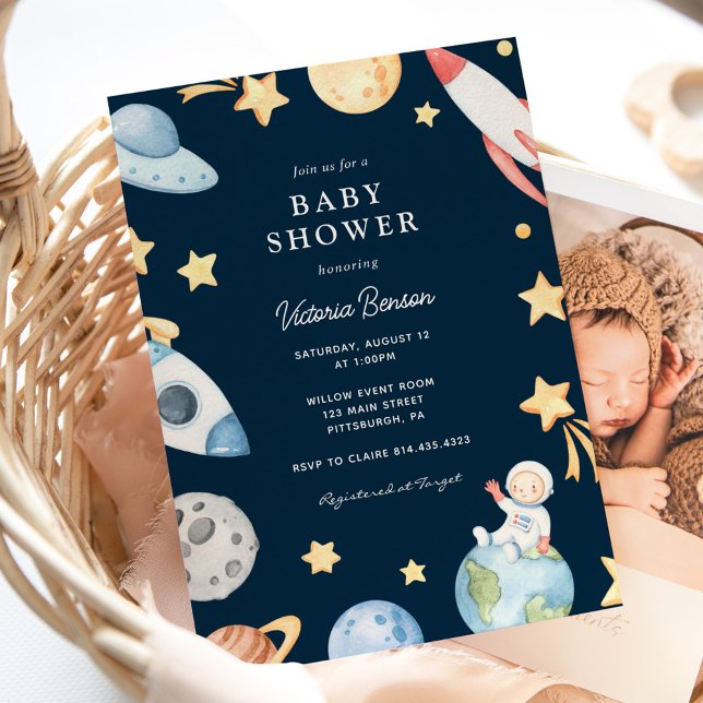 Invitación de Baby Shower de fuera de este mundo (Subido por el creador)