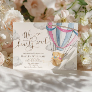 Invitación de Baby Shower de Gemelos 'Apenas Podem