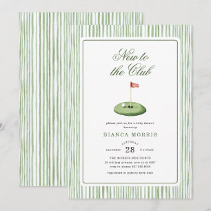 Invitación de Baby Shower de Golf