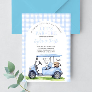 Invitación de baby shower de Golf Let's Par-Tee Te