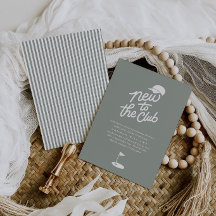 Invitación de Baby Shower de Golf 'Nuevo en el Clu