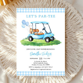 Invitación de Baby Shower de Golf 'Vamos a Par-tee