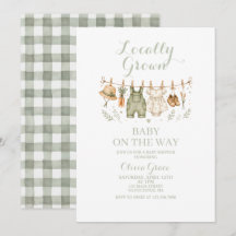 Invitación de baby shower de granja de cultivo loc