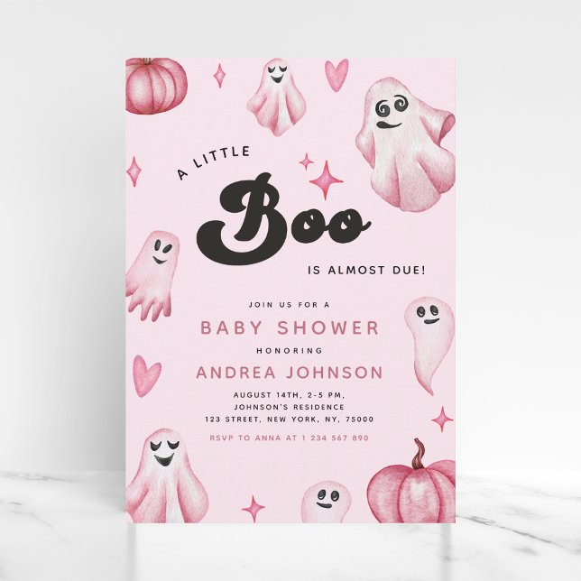 Invitación de Baby Shower de guiño a fantasma de c (Subido por el creador)