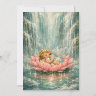 Invitación de baby shower de hada encantada