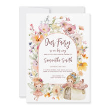 Invitación de Baby Shower de Hada Soñadora