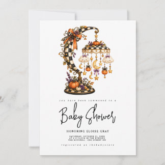Invitación de Baby Shower de Halloween