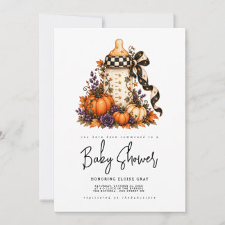 Invitación de Baby Shower de Halloween