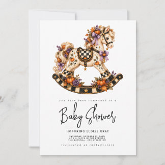 Invitación de Baby Shower de Halloween