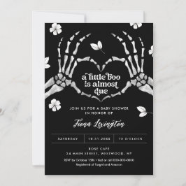 Invitación de Baby Shower de Halloween con amor gó